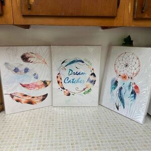 Dream Catcher Wall Art Set of 3